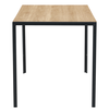 Τραπέζι Τραπεζαρίας CRESTMERE Sonoma/Μαύρο Μέταλλο/Μοριοσανίδα 120x70x75cm