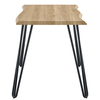 Τραπέζι Τραπεζαρίας BRANWELL Sonoma/Μαύρο Μέταλλο/Μοριοσανίδα 140x70x77.5cm
