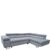 Καναπές Γωνιακός LUZANO Γκρι Ανοιχτό Ύφασμα/MDF 277x203x100cm