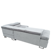 Καναπές Γωνιακός LUZANO Γκρι Ανοιχτό Ύφασμα/MDF 277x203x100cm