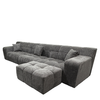 Καναπές Γωνιακός ORVELLA Γκρι Ύφασμα 363x194x80cm