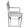 Καρέκλα Σκηνοθέτη TERALLIS Γκρι Ανοιχτό Ύφασμα/Αλουμίνιο 56x48x86cm