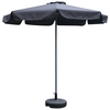 Ομπρέλα Κήπου VALENARE Μαύρο/Ανθρακί Μέταλλο/Polyester Φ2.35m