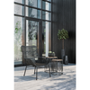 LEAF COFFEE TABLE SET 2ΤΕΜ ΜΑΥΡΟ ΦΥΣΙΚΟ 40x40x45