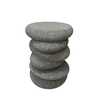 BALANCE SIDE TABLE STONE GREY 34x37x49.5cm