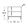 MOD Kομοδίνο Ελληνικής Κατασκευής 50x40xH50.80cm