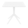 SKY WHITE 80X80X74εκ. ΤΡΑΠΕΖΙ ΠΟΛ/ΝΙΟΥ