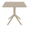 SKY TAUPE 80X80X74εκ. ΤΡΑΠΕΖΙ ΠΟΛ/ΝΙΟΥ