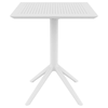 SKY WHITE 60Χ60X74εκ. ΤΡΑΠΕΖΙ ΠΤΥΣ/ΝΟ ΠΟΛ/ΝΙΟΥ