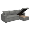 Καναπές Γωνιακός Αναστρέψιμος ULUA Γκρι 225x148x81cm