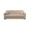 ROVER LIGHT BROWN ΥΦΑΣΜΑ 3ΘΕΣΙΟΣ ΚΑΝΑΠΕΣ/ΚΡΕΒΑΤΙ ΜΕ ΑΠΟΘ.ΧΩΡΟ 210X80εκ.