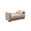 ROVER LIGHT BROWN ΥΦΑΣΜΑ 2ΘΕΣΙΟΣ ΚΑΝΑΠΕΣ/ΚΡΕΒΑΤΙ ΜΕ ΑΠΟΘ.ΧΩΡΟ 150Χ80εκ.