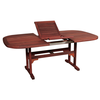 Οβάλ Επεκτεινόμενο τραπέζι Red Shorea 140 + 40 = 180 x 80 x H75cm
