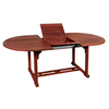 Οβάλ Επεκτεινόμενο τραπέζι Red Shorea 140 + 40 = 180 x 80 x H75cm ΚΕΡΑΣΙ