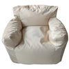 Πολυθρόνα Πούφ Lianos Με Αδιάβροχο Ύφασμα 100 x 90 x 72(H)cm ΛΕΥΚΟ