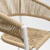 Breeze Καρέκλα Λευκό Φυσικό 56x60x78cm