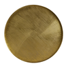 TOTALE COFFEE TABLE SET 2ΤΕΜ BRASS ANTIQUE ΜΑΥΡΟ 76x76x43.5