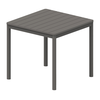Dark Grey Τραπέζι Πολυπροπυλένιου Με UV Προστασία 80 x 80cm