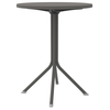 Dark Grey Τραπέζι Πολυπροπυλένιου Με UV Προστασία Φ60cm