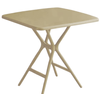 Taupe Τραπέζι Πολυπροπυλένιου Με UV Προστασία 72 x 72cm