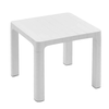 Λευκό Τετράγωνο Βοηθητικό Τραπεζάκι Πολυπροπυλενίου Με Uv Προστασία 45 x 45 x 40(H)cm
