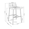 MERLO ΣΚΑΜΠΟ BAR BEIGE 49x50x88cm