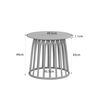 BASKET SIDE TABLE CAPPUCCINO 49.5x49.5x44cm