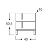 MOD Kομοδίνο Ελληνικής Κατασκευής 50x40xH50.80cm