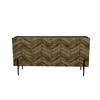 PARKE ΜΠΟΥΦΕΣ ΜΑΥΡΟ ΦΥΣΙΚΟ ΜΕ PATTERN 160x43x80