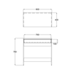 PRACTICO ΓΡΑΦΕΙΟ 1ΣΥΡΤΑΡΙ ΛΕΥΚΟ ΦΥΣΙΚΟ 80x40x76