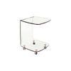 GLASSER Trolley Τραπεζάκι Βοηθητικό, Διάφανο Γυαλί 10mm