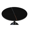 VOLCANO SIDE TABLE ΜΑΥΡΟ ΜΕ ΟΨΗ ΜΑΡΜΑΡΟΥ ΜΑΥΡΟ 50x50x61