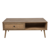 AMMOS COFFEE TABLE 1ΣΥΡΤΑΡΙ ΦΥΣΙΚΟ ΜΕ RATTAN 110x59x41.4