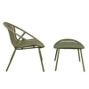 NADIN ΠΟΛΥΘΡΟΝΑ SET 2ΤΕΜ ΛΑΔΙ 80x61.5x73