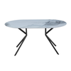 AXIS ΤΡΑΠΕΖΙ OFF WHITE ΜΕ ΟΨΗ ΜΑΡΜΑΡΟΥ 160x90x76