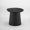 PLATE COFFEE TABLE ΜΑΥΡΟ 50x50x47.5cm