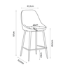 CALIPER ΣΚΑΜΠΟ BAR ΚΑΦΕ CAPPUCCINO 43.5x52.5x97