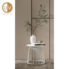 BASKET COFFEE TABLE ΛΕΥΚΟ 49.5x49.5x44
