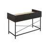 HOMI ΓΡΑΦΕΙΟ 2ΣΥΡΤΑΡΙΑ ΦΥΣΙΚΟ ΜΑΥΡΟ 123x60x86