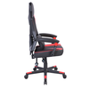 FUSION ΚΑΡΕΚΛΑ GAMING ΓΡΑΦΕΙΟΥ ΜΑΥΡΟ ΚΟΚΚΙΝΟ 50x74x137