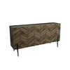 PARKE ΜΠΟΥΦΕΣ ΜΑΥΡΟ ΦΥΣΙΚΟ ΜΕ PATTERN 160x43x80