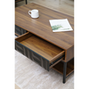 ZUMA COFFEE TABLE 2ΣΥΡΤΑΡΙΑ 3ΡΑΦΙΑ ΚΑΡΥΔΙ ΜΑΥΡΟ 111.5x60x44