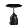 VOLCANO SIDE TABLE ΜΑΥΡΟ ΜΕ ΟΨΗ ΜΑΡΜΑΡΟΥ ΜΑΥΡΟ 50x50x61