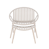 NADIN ΠΟΛΥΘΡΟΝΑ SET 2ΤΕΜ OFF WHITE 80x61.5x73