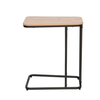 LAMDA SIDE TABLE ΦΥΣΙΚΟ ΜΑΥΡΟ 50x32x60