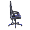 FUSION ΚΑΡΕΚΛΑ GAMING ΓΡΑΦΕΙΟΥ ΜΑΥΡΟ ΜΠΛΕ 50x74x137