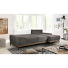 NATURA ΚΑΝΑΠΕΣ ΚΡΕΒΑΤΙ ΓΩΝΙΑ ΔΕΞΙΑ TAUPE 283x164x90