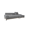 NATURA ΚΑΝΑΠΕΣ ΚΡΕΒΑΤΙ ΓΩΝΙΑ ΔΕΞΙΑ TAUPE 283x164x90