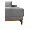 NATURA ΚΑΝΑΠΕΣ ΚΡΕΒΑΤΙ ΓΩΝΙΑ ΔΕΞΙΑ TAUPE 283x164x90