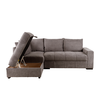 BILL ΚΑΝΑΠΕΣ ΚΡΕΒΑΤΙ ΓΩΝΙΑ ΑΡΙΣΤΕΡΗ TAUPE 241x173x94